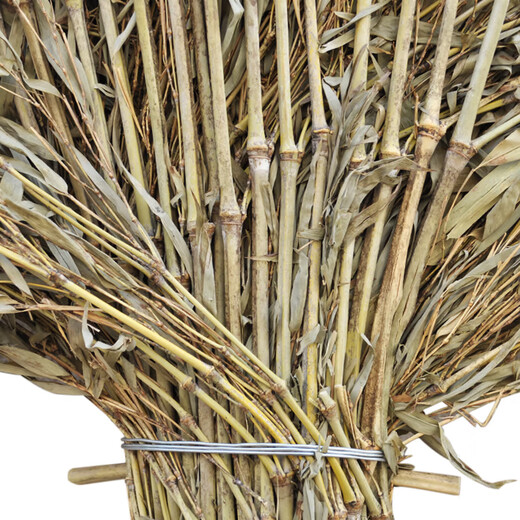 Yigongding large broom sanitation road community property asphalt road floor cleaning bamboo broom broom 4Jin Jin equal to 0.5kg bamboo handle bamboo branches 5 pack yjy09652