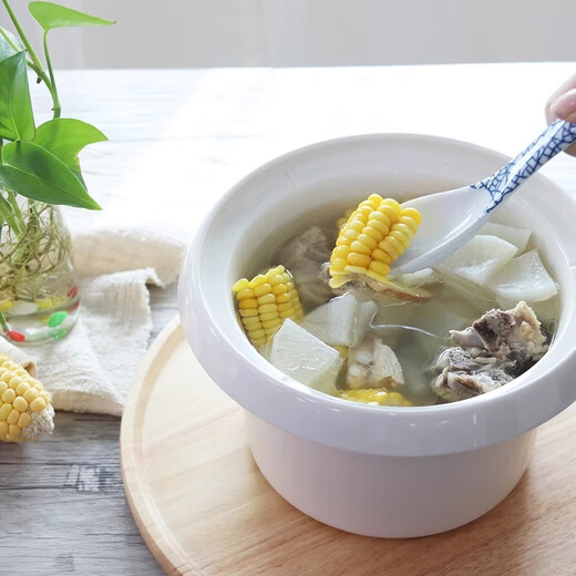 Tianji Electric Stew Pot Ceramic Liner Electric Stew Cup Porridge Pot Porridge Pot Stewing Soup Pot Electric Casserole 1-2-3-4-5 Household Approximately 6 Bowls Recommended for 2-3 People Capacity 2L