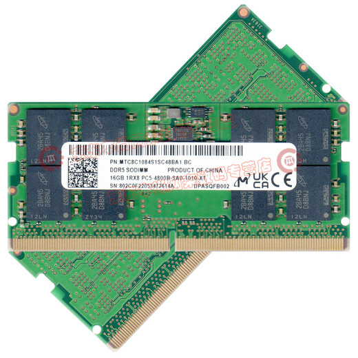 Micron Micron original DDR5 4800 5600 6400 PC5 fifth generation notebook computer running memory, suitable for Lenovo R9000P, etc. Laptop memory DDR5 4800Mhz 32GB 1 single