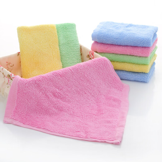 Lebi oil-removing dish towel bamboo wood fiber non-stick oil dishcloth household non-stick oil absorbing water and oil-removing kitchen rag 10 pieces 30*30cm random color