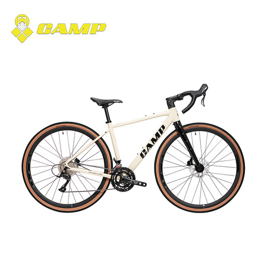 Camp (Camp) Abenteuer Abenteurer 4 Generationen Bend Highway Bike Offroad Bike Carbon Fasergabel Ölschale Kiesbike Pfeffer Weiß 18 Geschwindigkeit 460 Yards 700c