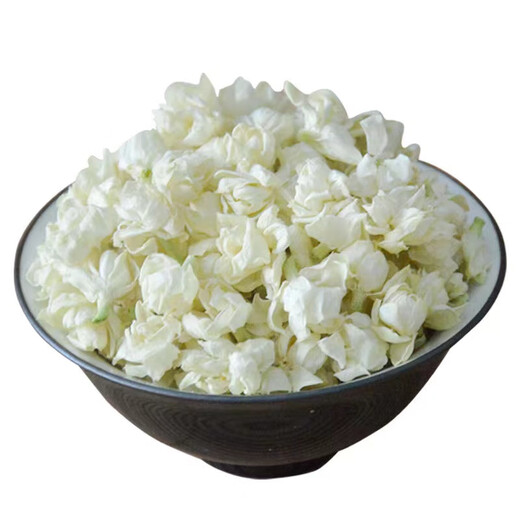 Mingbo original dried jasmine flowers from Heng County, Guangxi, fully opened dried jasmine flowers with strong fragrance, canned jasmine pure flowers (buds) 100g