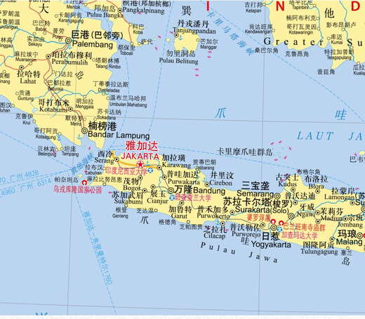 东南亚地图挂图地区地图1.2米x0.9米泰国缅甸马来西亚印度尼西亚菲律宾文莱老挝越南柬埔寨