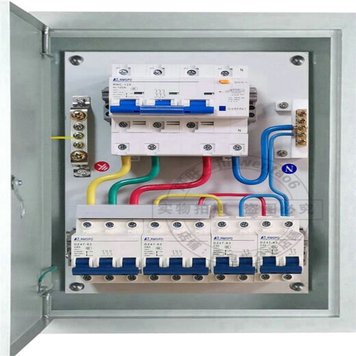 Customized finished electrical box Distribution box complete set of three-phase engineering power three-phase 380v leakage protection switch cabinet Configuration 1