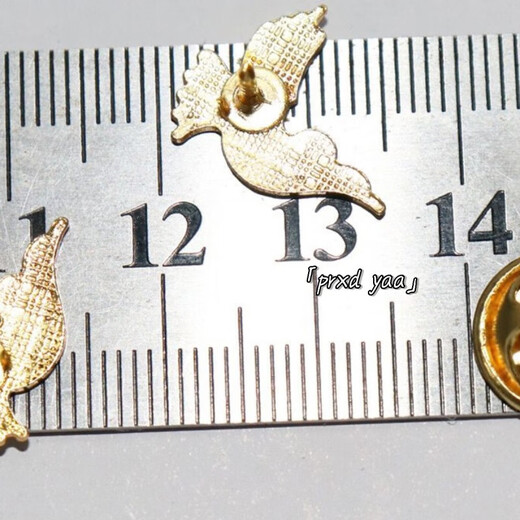 Annunciation Bird suit badge bird logo material gold-plated LOGO pin suit anti-exposure brooch c Annunciation Bird suit