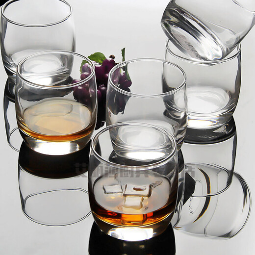 French bow and arrow Lemeiya whiskey glass 6-pack round wine glass glass beer glass spirit glass water glass 200ml/6-pack round wine glass