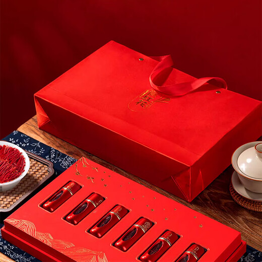 
Saffron Tibet Gift Box New Year Gift New Year Gift Box Gift Box Gift Box Gift Box for Elders Visiting Relatives High-end Gift Box Saffron Gift Box (6 cans 18 grams)