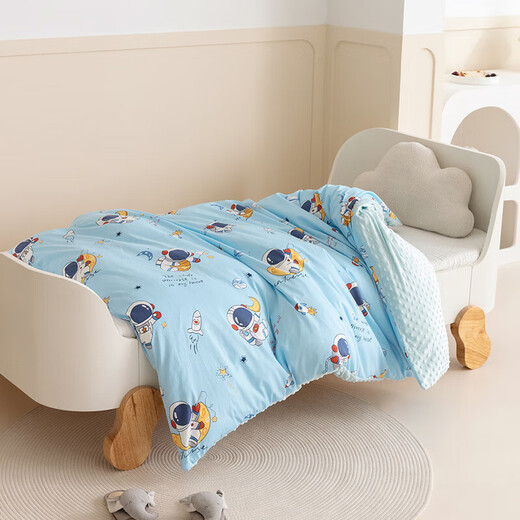 Sikandi Class A baby pure cotton beanie quilt removable and washable spring and autumn kindergarten quilt children's winter quilt four-season quilt Aerospace Walk one-piece spring and autumn quilt 120x150cm