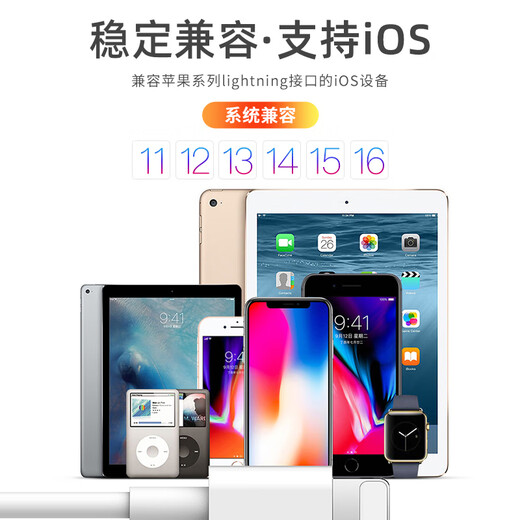 REIOENS Genuine Apple Data Cable Charger Cable Fast Charging Cable USB Power Cable iPhone15/16//1713 14 12 11 XS XR 7