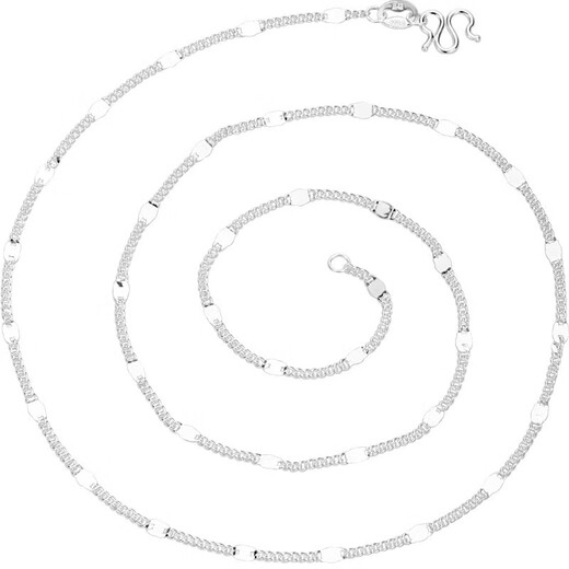 Chengyun 9999 sterling silver necklace for women, niche light luxury, high-end, pure silver neck chain, clavicle chain, birthday gift for girlfriend, 9999 pure silver piece chain, silver weight is about 2.3g