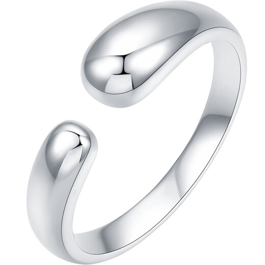 Saturday Fu PT950 platinum ring women's plain ring open style B0113312 size 14 about 5.38g birthday gift