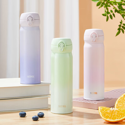 THERMOS thermos cup 316 steel 500ml men's and women's water cup student birthday gift JNL-500S gradient glacier blue