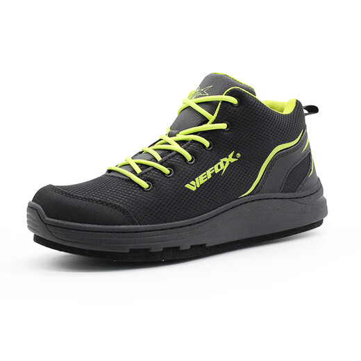 Chuangjingyixuan fishing shoes new style lightweight rock fishing shoes wear-resistant felt bottom summer outdoor reef climbing non-slip fishing shoes WDX-1050/black gold new 38