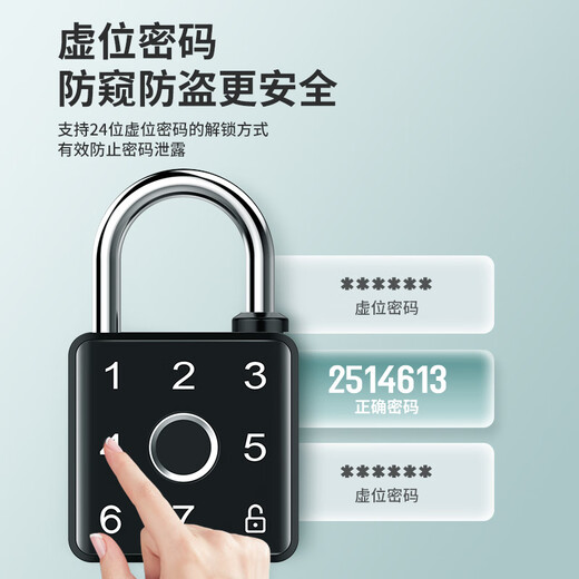 Oshite Smart Fingerprint Password Padlock Stainless Steel Outdoor Waterproof Large Anti-theft Electronic Lock Remote Control Warehouse Door Waterproof (Fingerprint + Password + Card Swipe + Temporary Password)
