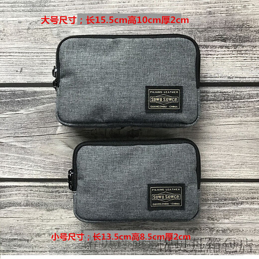 Chiweng Japanische Männer und Frauen personalisierte Reißverschluss Kurzmünze Brieftasche Kupplung Coin Card Bag Min Pocket Bag Aufbewahrung kleiner Beutel Blau Nylon Tuch [klein]-