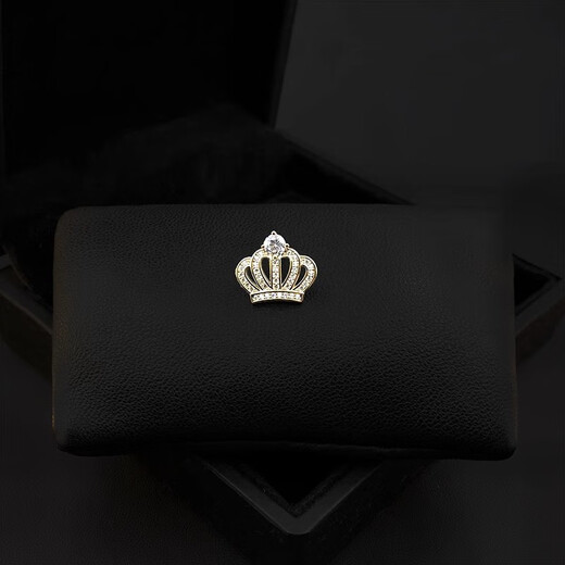 QUAMER Korean style fashion crown brooch creative personality cute pin simple personality western large size