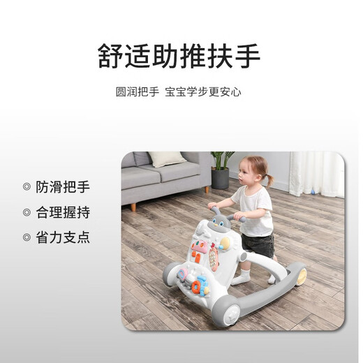 HAPPY GENERAL baby walker multi-functional starter car baby push puzzle early education walker basic version (green)