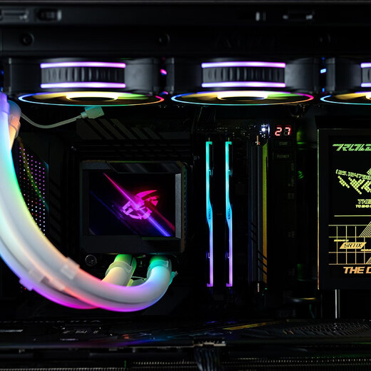 ASUS ROG family bucket 601 Sun God U7 265K/5070ti graphics card/5080 graphics card/5090 graphics card Republic of Players console game desktop computer assembly computer configuration two i7-14700KF/RTX5060TI