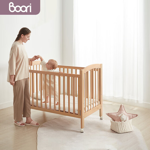 Boori Singh crib solid wood spliced bed children's bed multi-functional baby bed spliced bed B-SECOD/AD