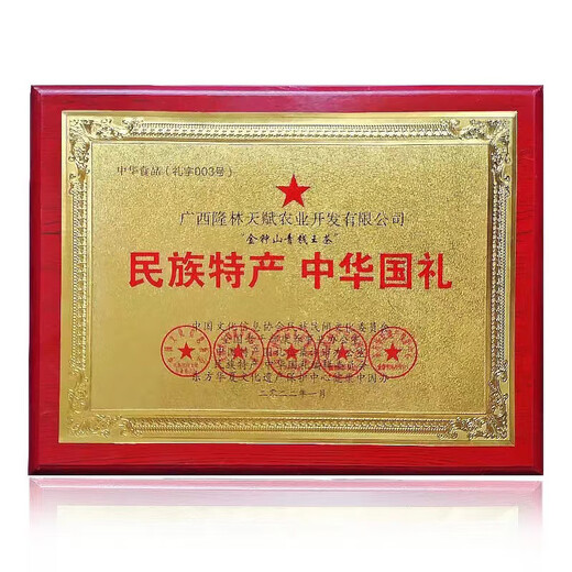 茶青钱柳叶茶叶 广西隆林原产 青钱王茶礼品绿色版 绿色版卡盒（75克*1）