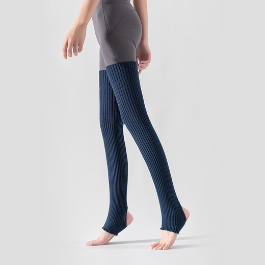 LULUUVTTOH yoga socks for women in autumn and winter, leggings, warm piles, long-tube sports, Pilates, fitness, foot over-the-knee socks, khaki, about 75cm flat