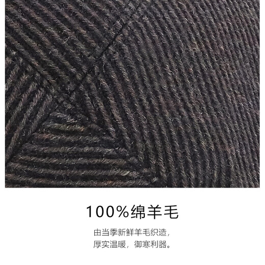 Maria Gucci all-match peaked cap with face, small top hat, warm wool hat, female modern girl 6QQ353199 black