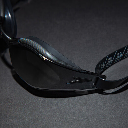 Speedo Racing Swimming Goggles Fastskin Shark Skin Ultra Platinum Series Competition Training Anti-fog Coated Swimming Goggles Dark Night Silver