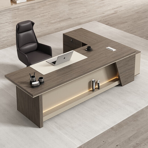 OUDITU includes delivery package, boss desk, office desk and chairs, office table, simple modern manager and president desk office furniture, 1.8m boss desk