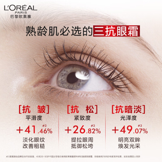 L'Oreal's new rejuvenating anti-wrinkle eye cream Retinol PRO fades fine lines and brightens eyes Mother's Day gift [lifting and firming] rejuvenating eye cream 15ml