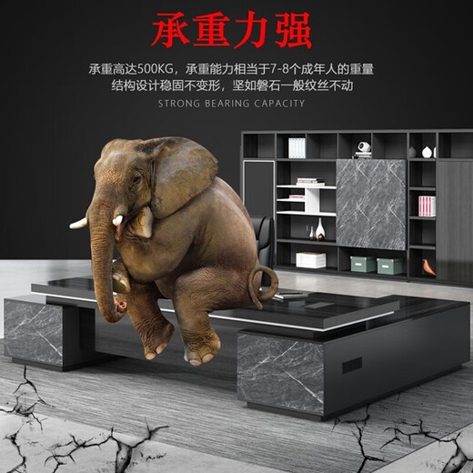 Xinhebang boss desk simple modern desk supervisor desk and chair combination luxury double cabinet president manager desk office furniture 2.0 meters luxury double side cabinet