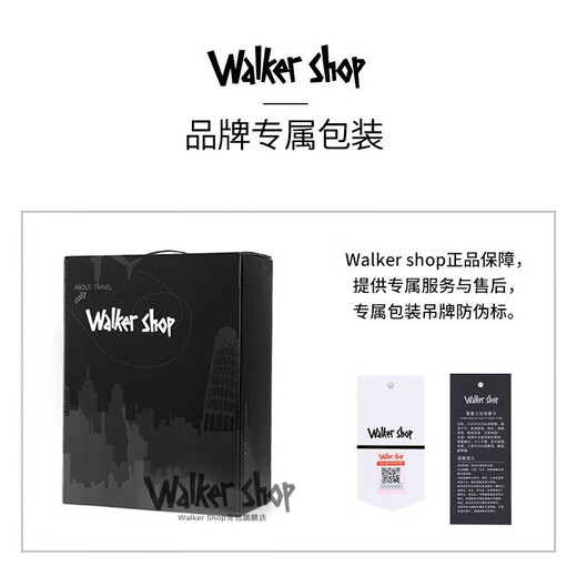 Walker Shop【2025年新款】双肩包男士简约背包短途出差旅行包书包背包男 黑色