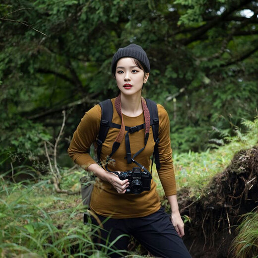 Gray Shell Merino Wool Quick-Drying Clothes Women's Merino Round Neck Long Sleeve T-Shirt Spring and Autumn Outdoor Hiking Victoria Blue 180gsm-17.5 m M(165) Recommended 100-120Jin Jin equals 0.5 kg