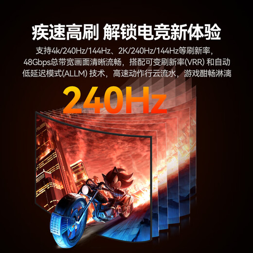 Shanze HDMI cable version 2.1 2 meters 8K60Hz 4K240Hz laptop TV box connected to monitor projector HD video cable compatible with HDMI2.0 HW20