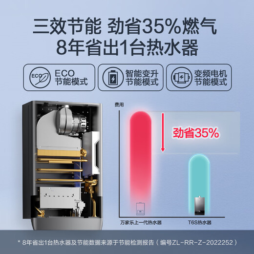 Macro Constant Temperature King D6S (F) with increased capacity and large water volume, 16 liters of gas water heater, natural gas water volume server, intelligent constant temperature change, upgrade to one level, energy saving, antifreeze, trade-in