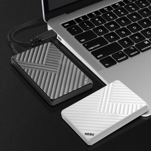 科硕（KESU）移动硬盘USB3.0高速存储手机笔记本电脑连接外接机械硬盘大U盘 320G+硬盘包 K205-魅力黑