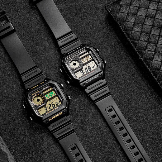 Casio watch retro small square sports student watch multi-functional long-lasting power waterproof men's watch AE-1200WH-1A