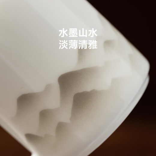 Zhexuan (zhexuan) Dehua white porcelain tea water separate tea cup office tea set with lid water cup Valentine's Day and Chinese Valentine's Day gift