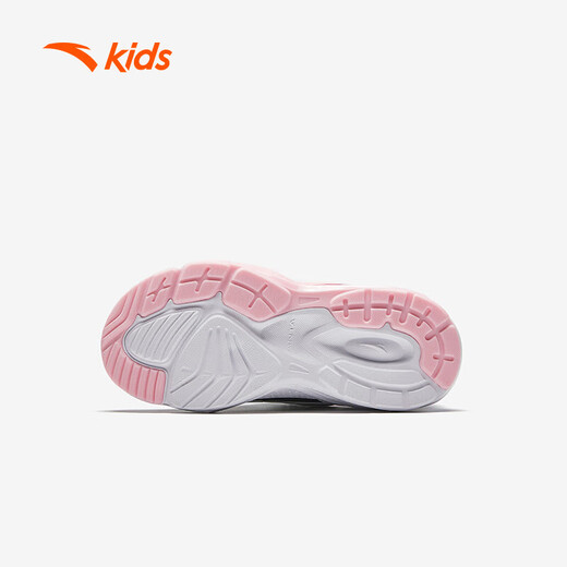 Zapatillas para niñas de anta para niños 2024 botón de mando de cuero de malla de otoño e invierno de otoño e invierno más zapatos de algodón de terciopelo [para niños regulares] negro/blanco/azul/rosa 9904-1 33 tamaños
