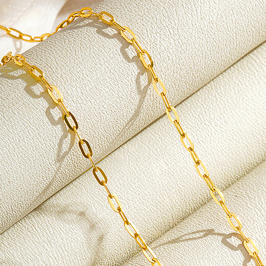 Zhimo (ZHIMO) gold 18K anklet new love-shaped gold anklet summer accessories AU750 birthday gift for girlfriend