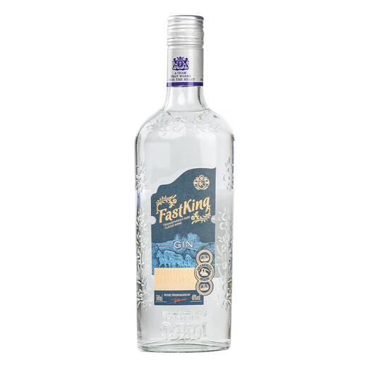 FAST.KING金酒杜松子酒gin酒琴酒长岛冰茶基酒金汤力酒调酒洋酒500ml 【整箱实惠】 500mL 12瓶