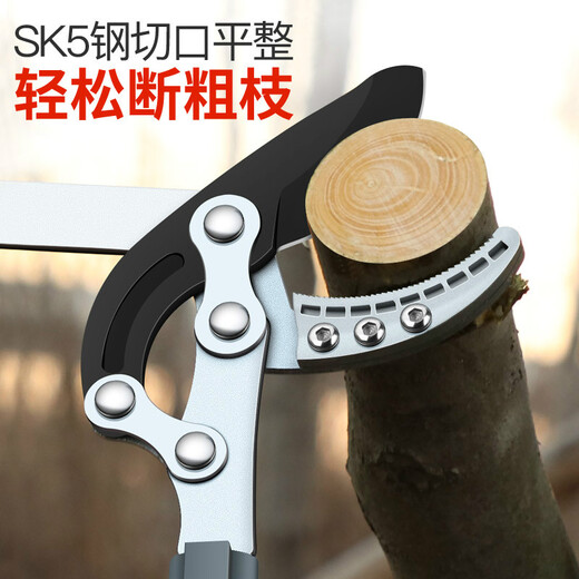 Xiyi pruning scissors, fruit tree thick branch shears, high branch saw, gardening scissors, garden vigorously pruning branches, lengthening telescopic scissors, heavy-duty armor telescopic thick branch shears + spare blades