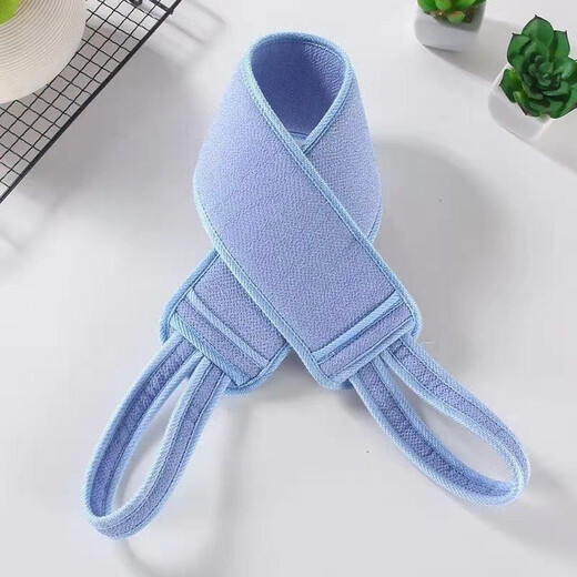 3-piece set of bath towels, coarse sand, double-sided pull back strips, strong mud rub gloves to remove dead skin and rub back, adult men and women's bath flower balls and bath artifact, deep sea green, back pull strips + bath towel + bath flower balls