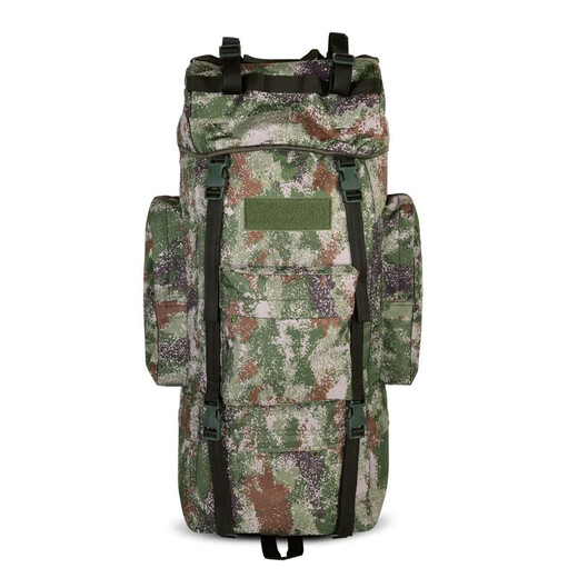 Outdoor 110 liter large capacity camouflage backpack backpack carrying tactical mountaineering bag U-shaped steel frame large backpack green camouflage-110L 110L