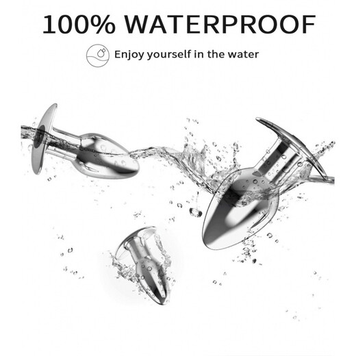 Confidential delivery of back yard metal vibrating anal plug, wireless remote control, magnetic charging, back yard plug sex toy, Anchor model - M size seven-band strong shock sex toy, couple's sexual intercourse prop for perversion