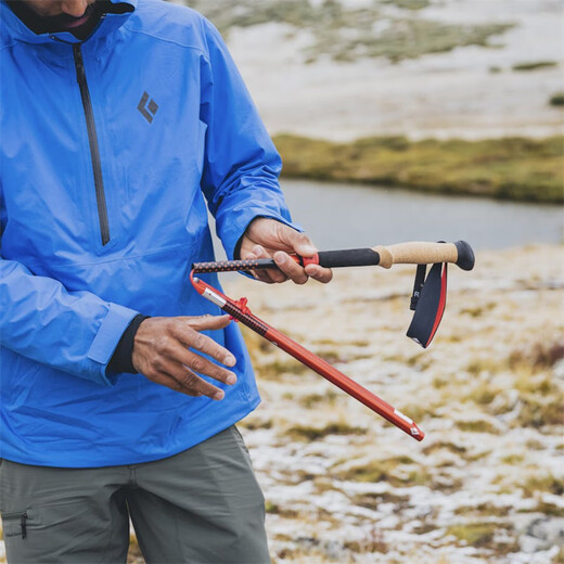 Black Diamond trekking pole PURSUIT FLZ ultra-light telescopic folding outdoor hiking and climbing equipment non-slip men's crutches Black-Foam Green M/L100-140CM