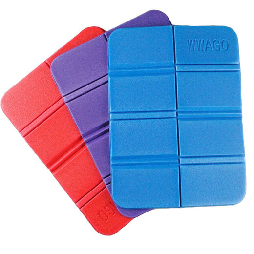 JAJALIN outdoor moisture-proof mat portable small cushion foldable picnic mat mountaineering mat outdoor waterproof foam floor mat blue