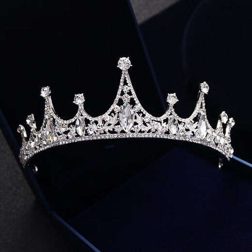 Bangboshi Girls' Crown Tiara Hairband Children's Crystal Crown Birthday Gift Princess Girl Hairpin Bridal Hair Accessory Toy Sparkling Diamond Crown Gift Box