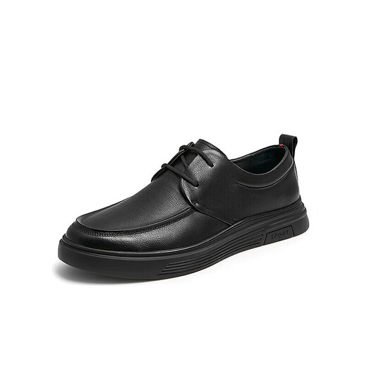 Him her Tata soft sole business casual leather shoes black British heightening genuine leather dad shoes men VVK01CM4 black 40