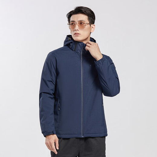 Holzspecker (Tucano) plus Samtintegrierte Jacke für Frauen und Männer einschichtiger Außen- und Winterbergsteigerjacke warme weiche Schale Windbrecher 9930a Deep Orchid-Men [Solid Color] m