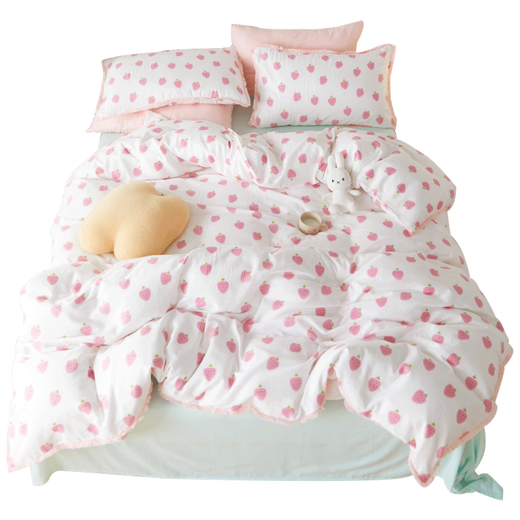 Jiemengya (jiemengya) double-layer yarn type A pure cotton children's quilt cover single piece 120x150 baby kindergarten pure cotton quilt cover good night quilt cover 120cm*150cm